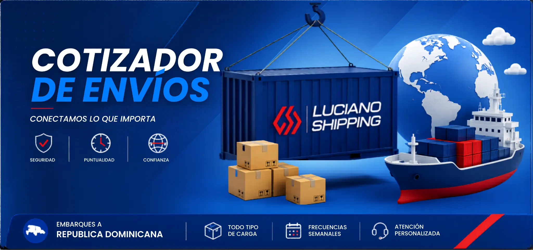 Luciano Shipping - Cotizador de Envíos a República Dominicana
