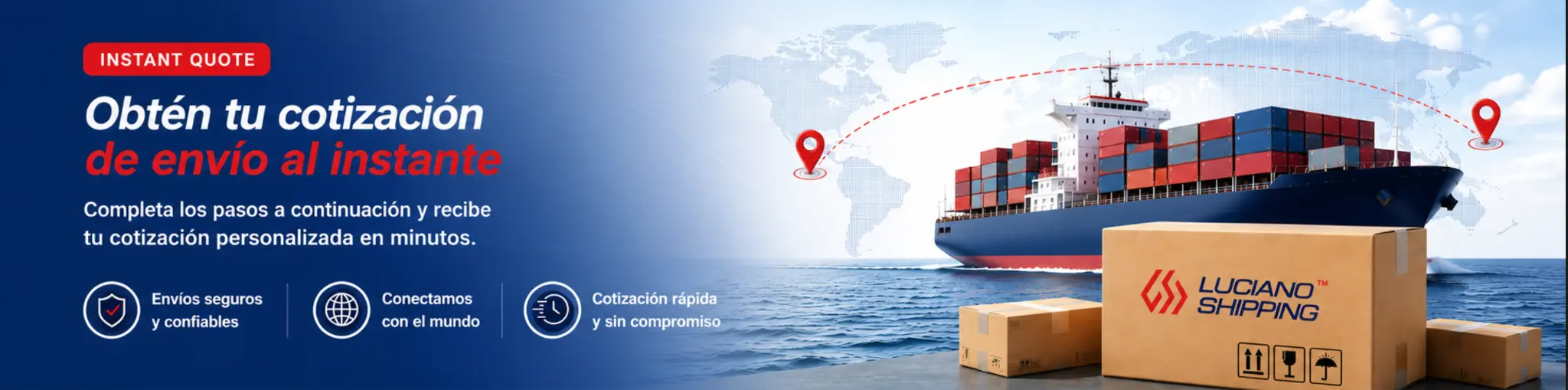 Obtén tu cotización de envío al instante